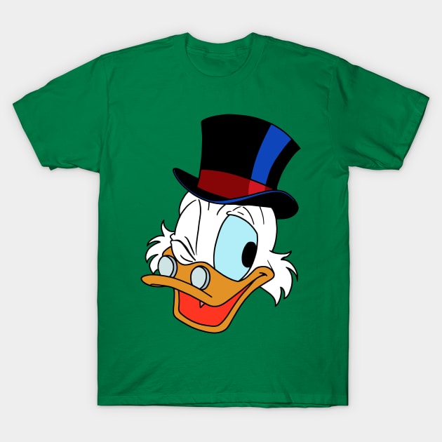Scrooge McDuck - Head T-Shirt by BigOrangeShirtShop